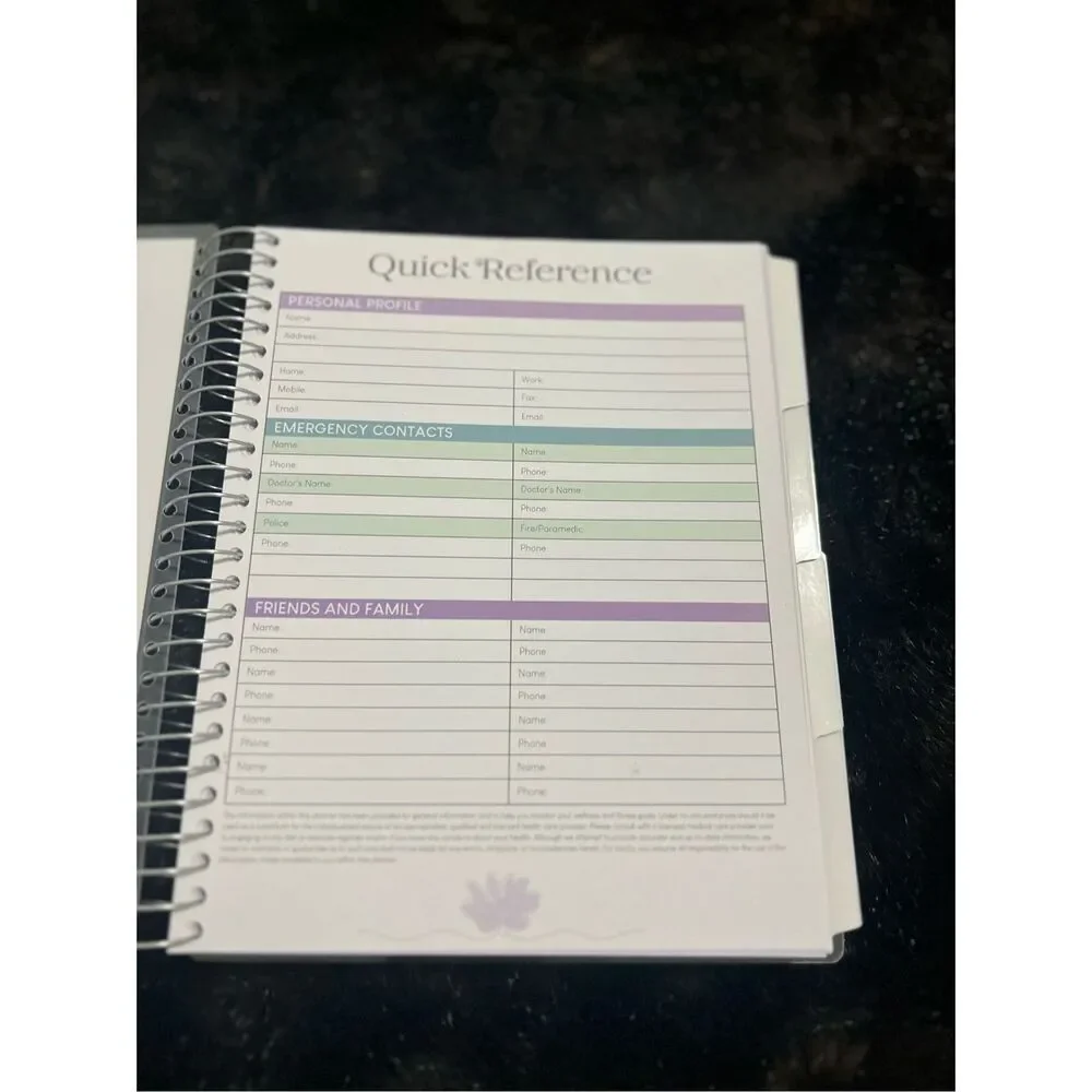 New Wellness Journals emotions moods tracking schedule water